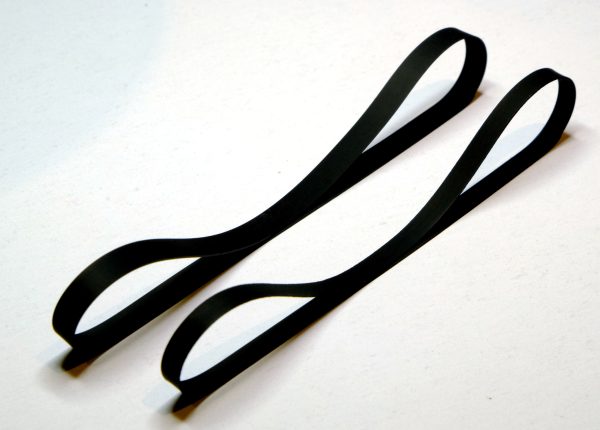 Set of Two Belts for Later Versions of Aiwa AD-F990 Cassette Deck