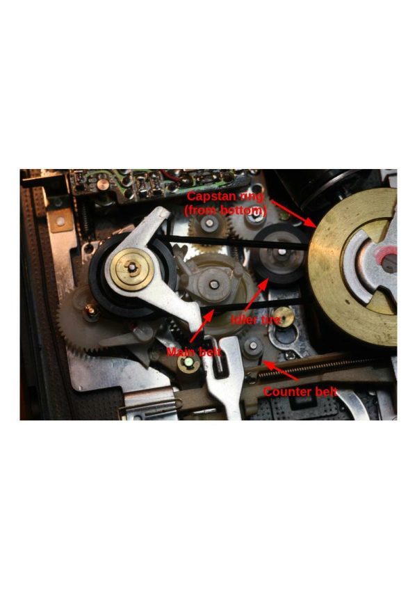 Sony WM-D6C complete rubber set for cassette walkman