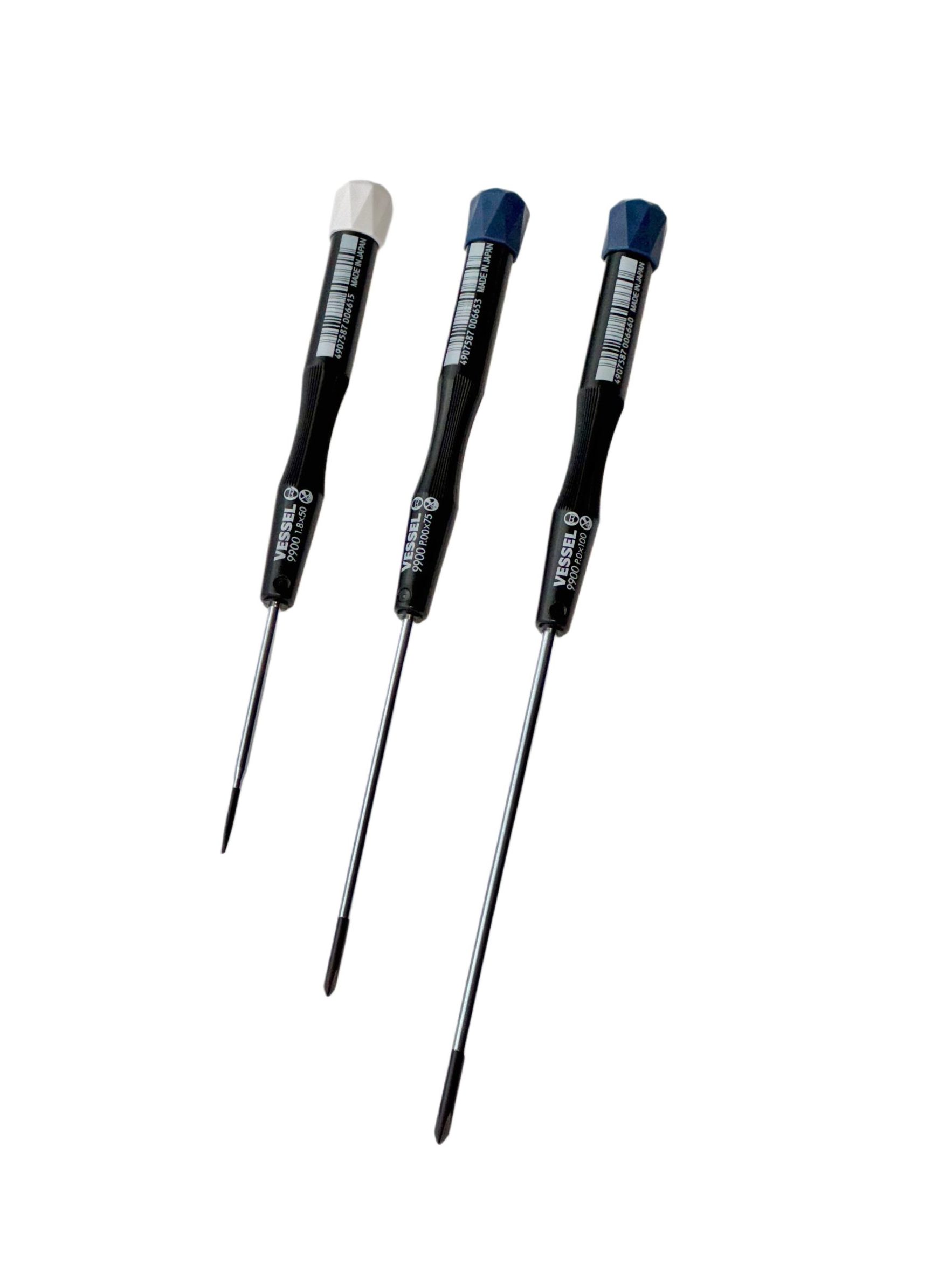 VESSEL 3-Piece Micro Screwdriver Set: 9902